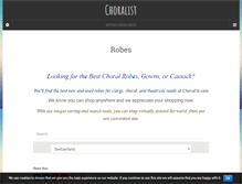 Tablet Screenshot of choralist.com
